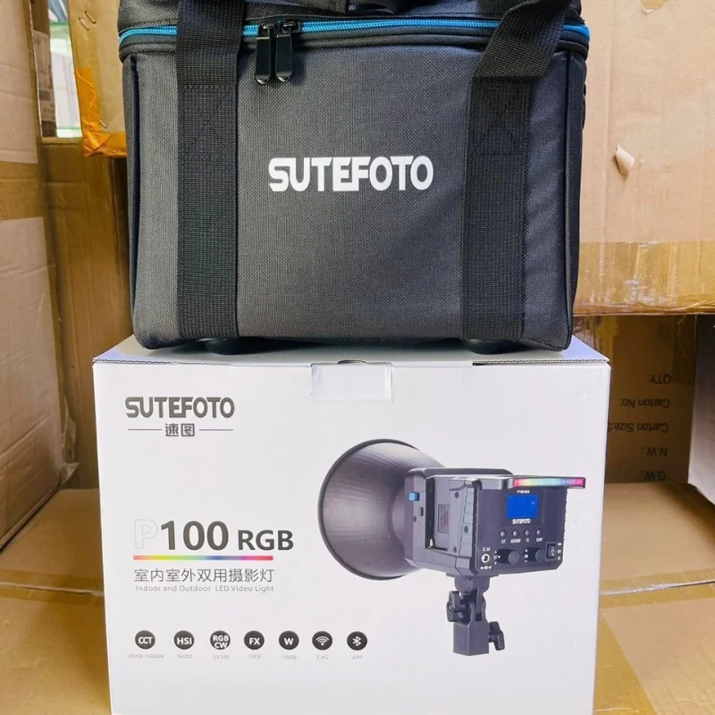 SUTEFOTO P100 Bi Video Spot Light avec Trépied 2