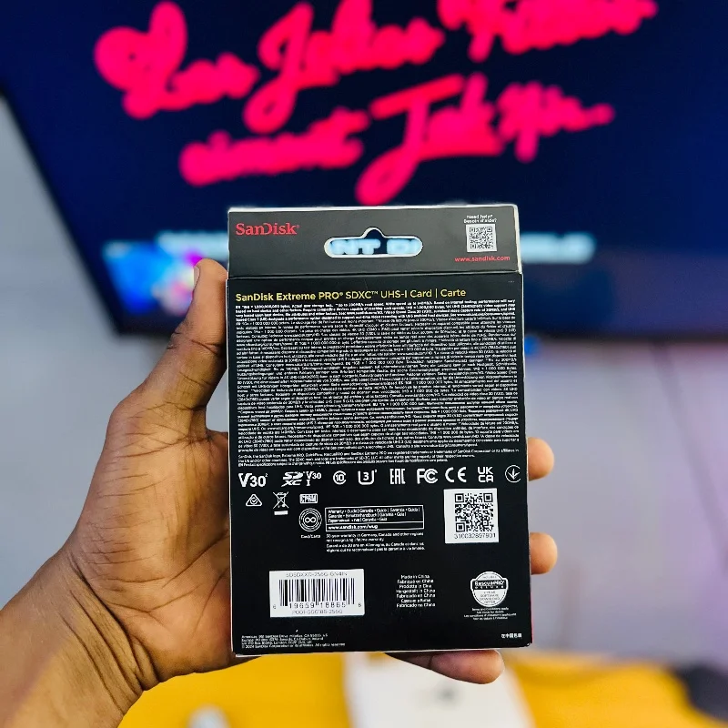 Carte SD Sandisk Extrême Pro - 256Gb  2