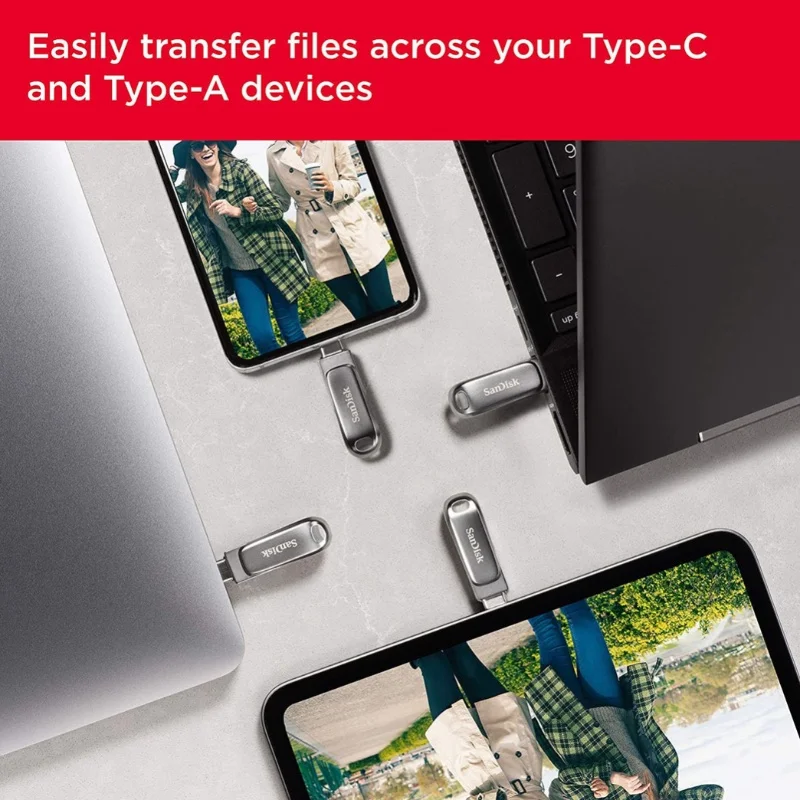 SanDisk Ultra Dual Drive Luxe 256Go – USB Type-C 4