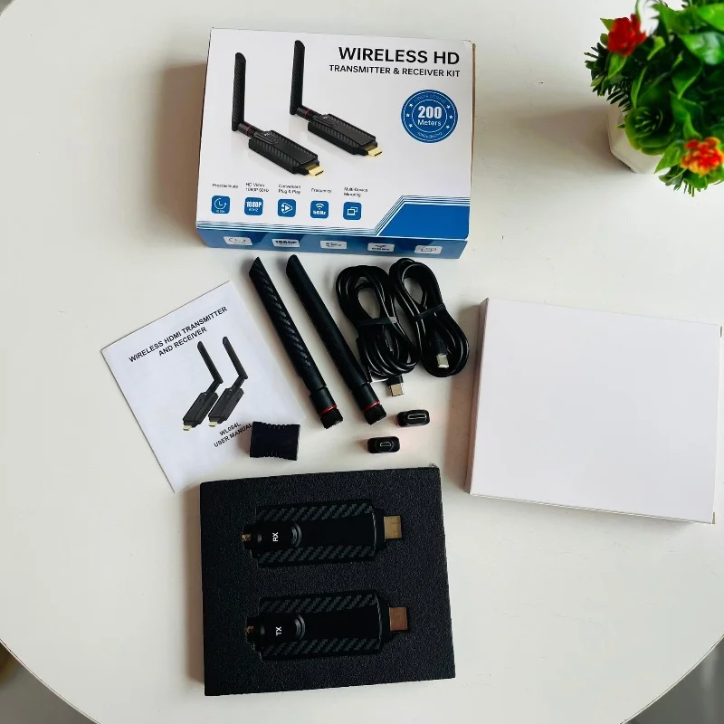 Kit HDMI Sans Fil 200M – Émetteur & Récepteur 4