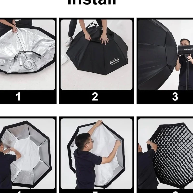 Softbox Octogonale Godox 95 cm  4