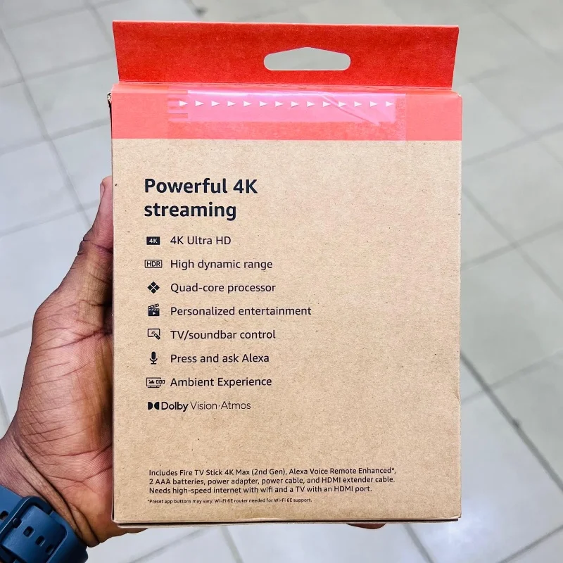 Amazon Fire TV Stick 4K Max – 16Go | Wi-Fi 6E 3