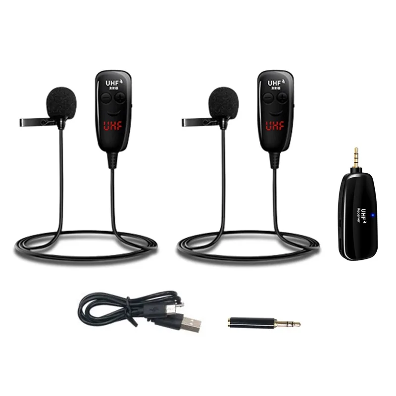 Youfes Microphone Cravate Sans Fil UHF
