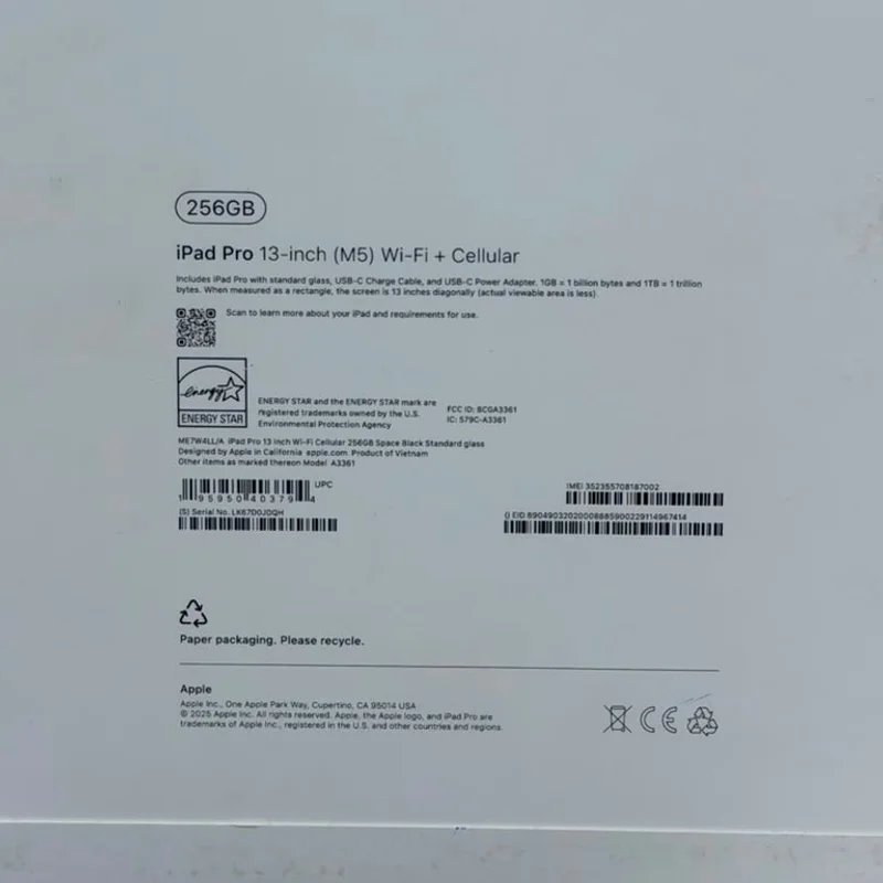 iPad Pro 13 pouces (M5) Wi-Fi + Cellular – 256Go 5