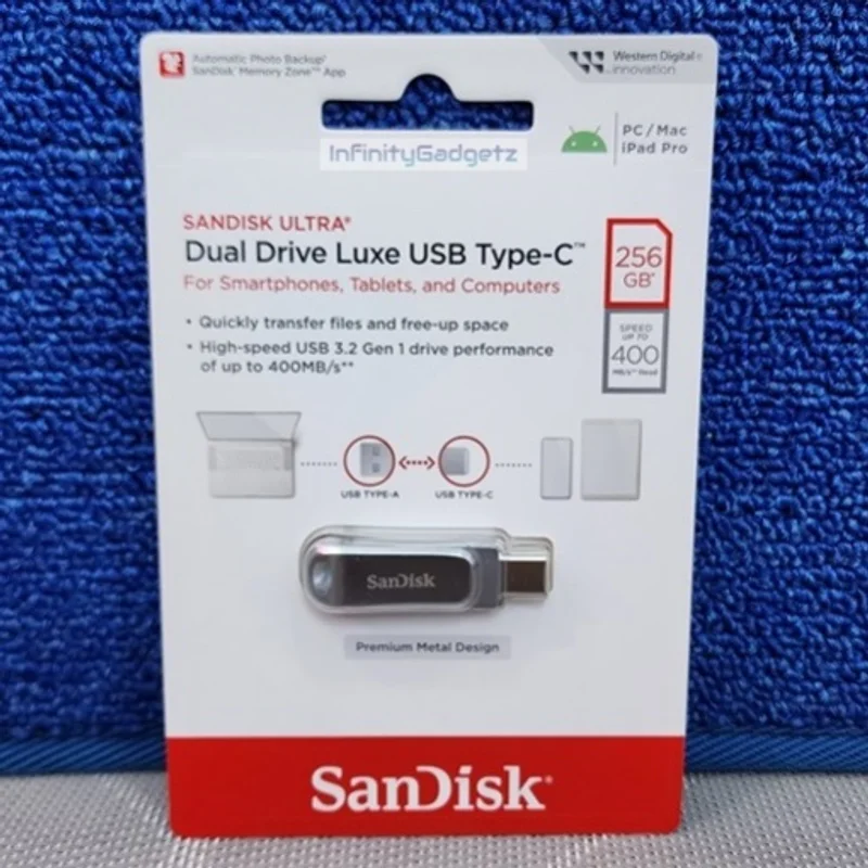 SanDisk Ultra Dual Drive Luxe 256Go – USB Type-C 3