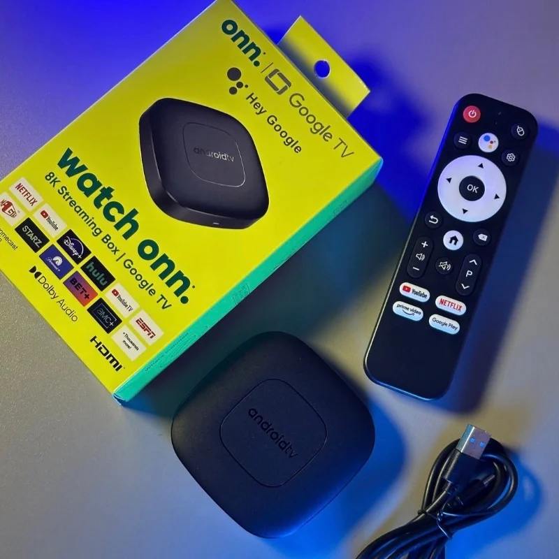 onn. Google TV 8K Streaming Box — photo 1