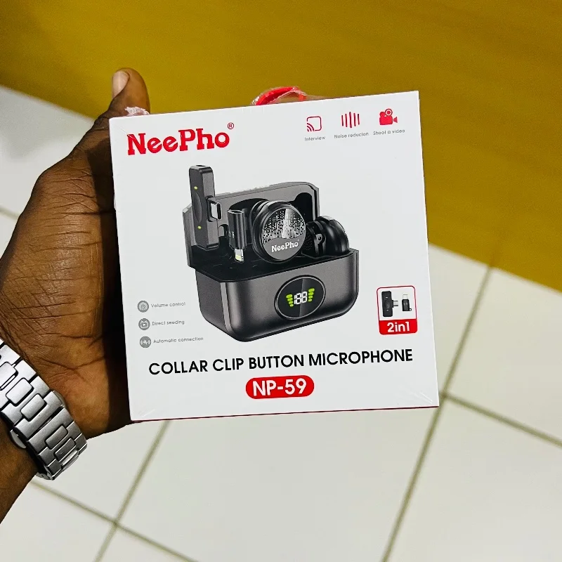 NeePho NP-59 – Micro Sans Fil Lavalier 2.4GHz 4