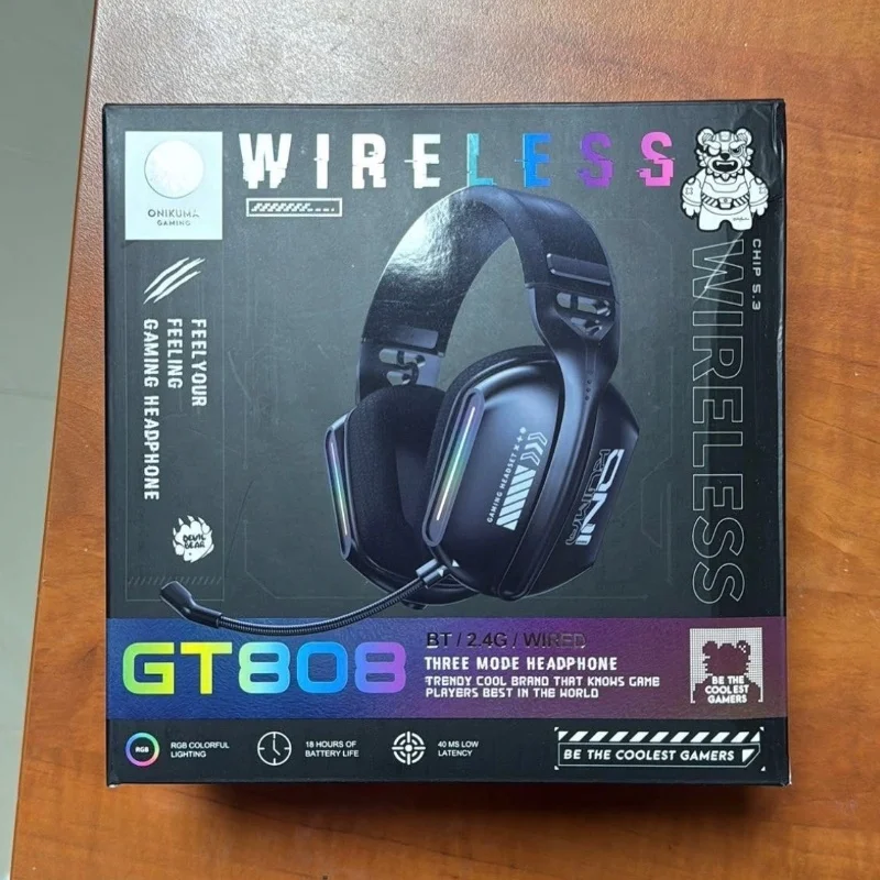 ONIKUMA GT808 – Casque Gaming Sans Fil Tri-Mode 2