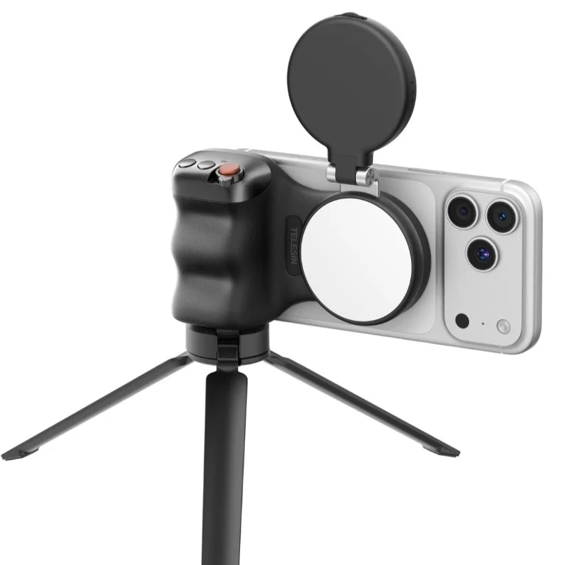 Telesin Fun Shot Magnetic Grip 2 + C03 Magnetic Selfie Ring Light